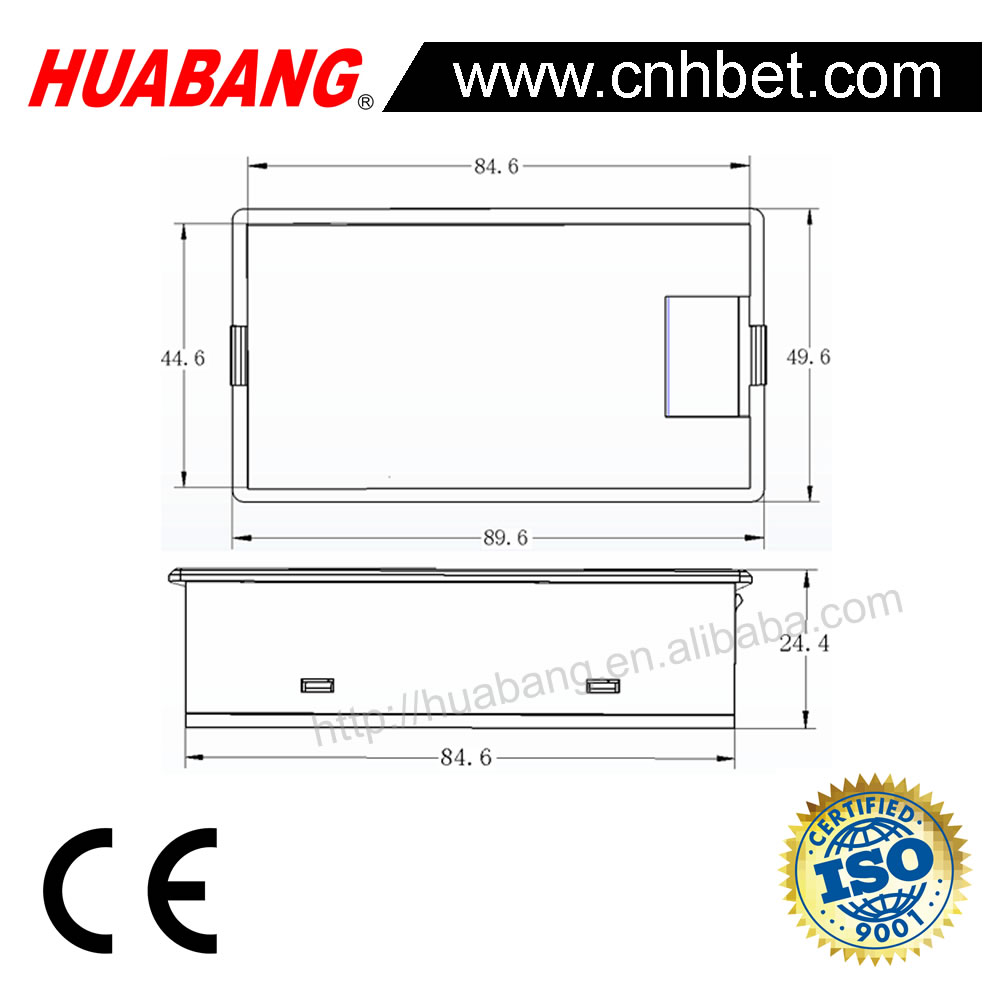 AC 3 1/2 LCD Digital Panel Multi Function Meter-2