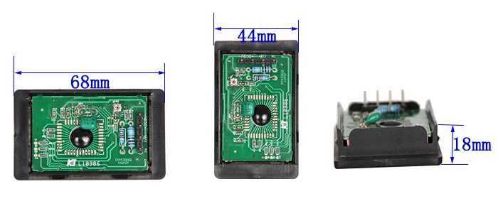 DC PM438 3 1/2 LCD Digital Panel Voltage Meter-3