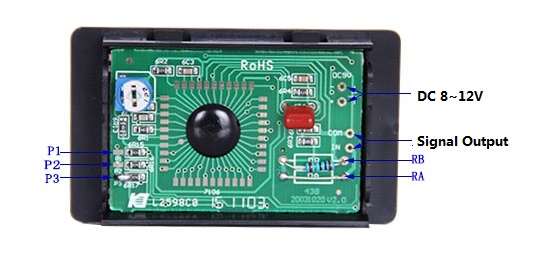 DC PM438 3 1/2 LCD Digital Panel Voltage Meter-2