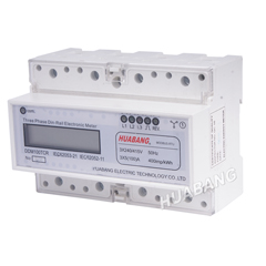 Three Phase Functional Din Rail Kwh Meter